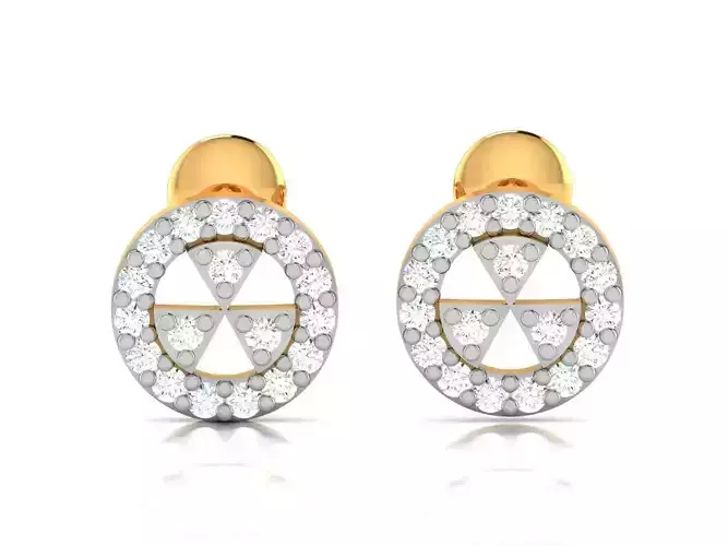 Women earrings 3dm render detail