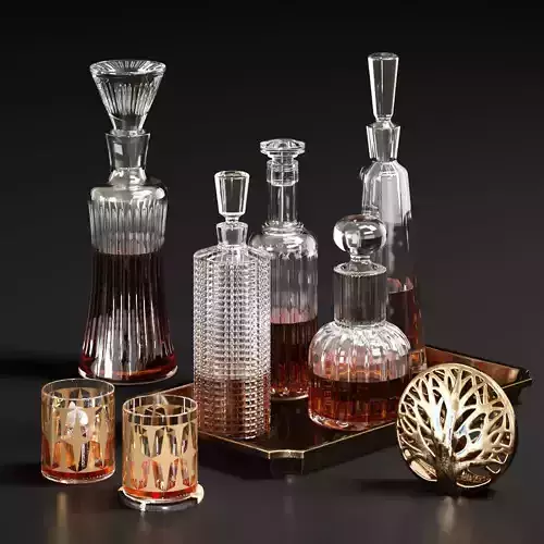 CB2 Decanters Set 3D model
