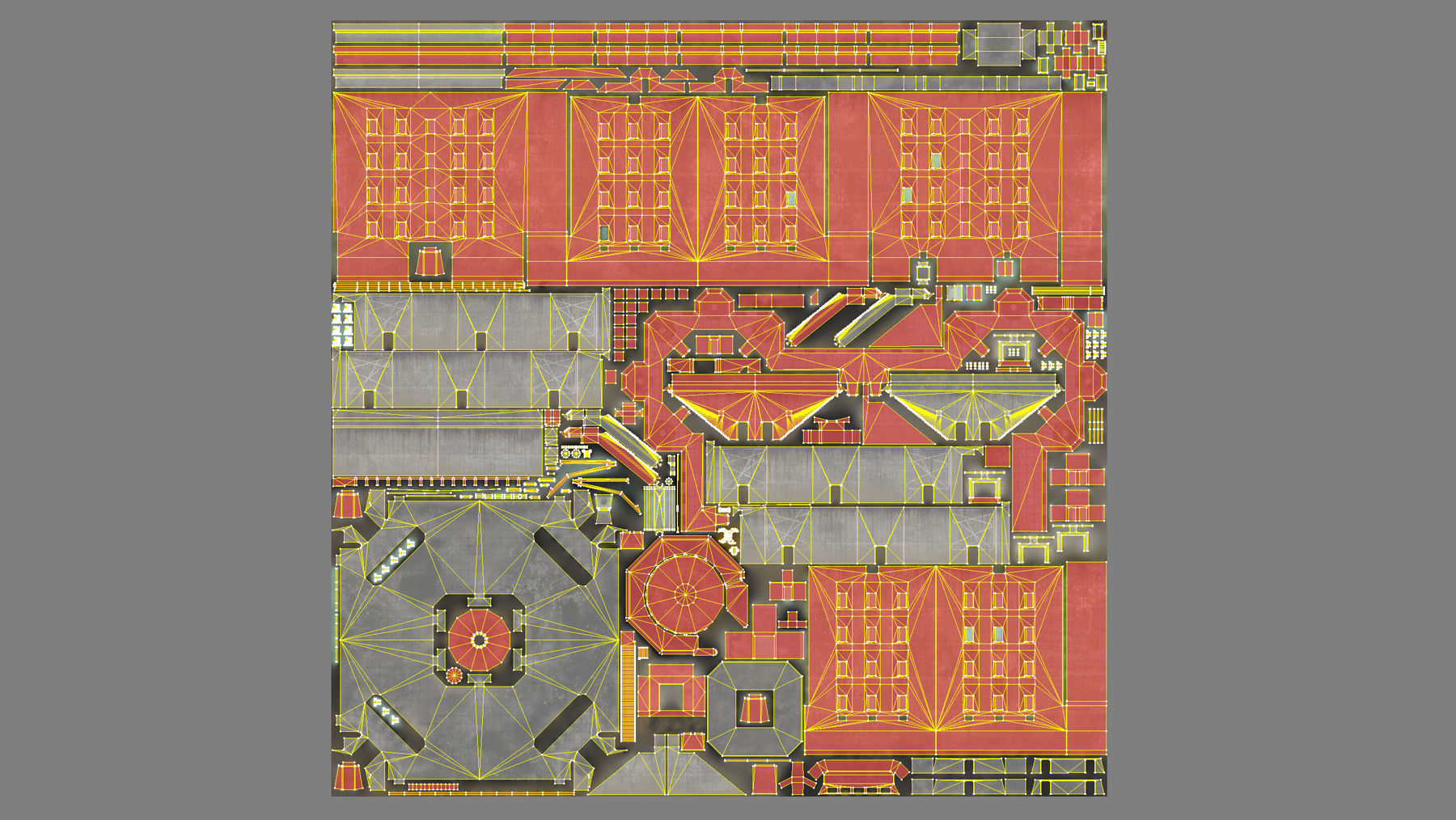 WW2 FlakTurm IV Low-poly 3D model_19