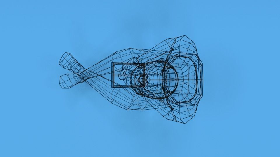 Low Poly Kid Using a Tablet Low-poly 3D model_15