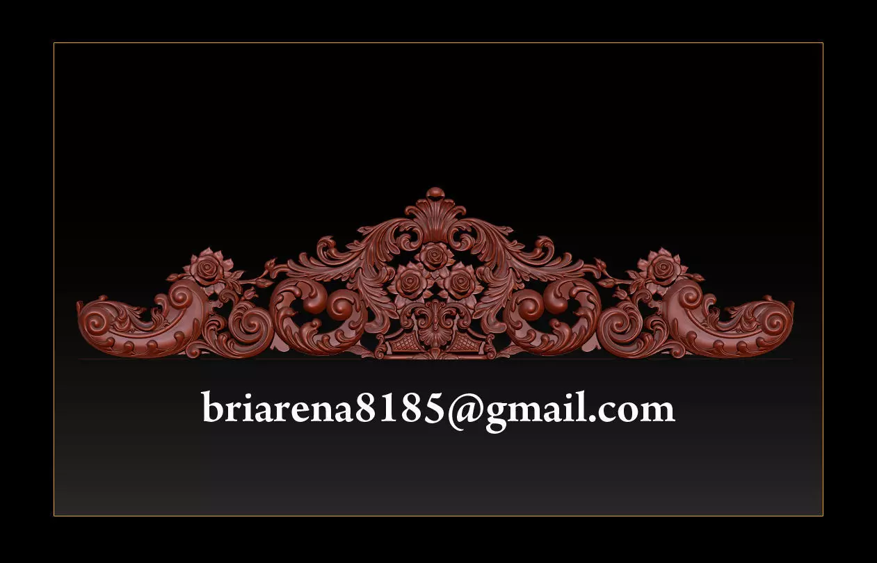 Furniture wood carving file stl OBJ and ZTL for CNC 3D print model