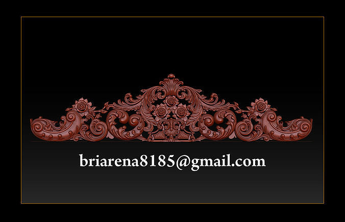Furniture  wood carving file stl OBJ and ZTL for CNC 3D print model