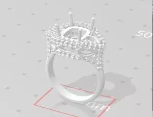 square stone and pear shape Free 3D print model
