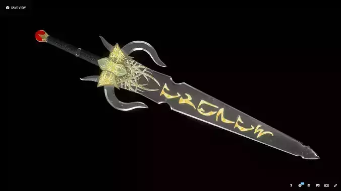 Andras Greatsword Low-poly 3D model
