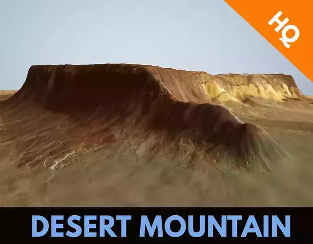 Desert Mountain Terrain Landscape Environment Africa PBR 