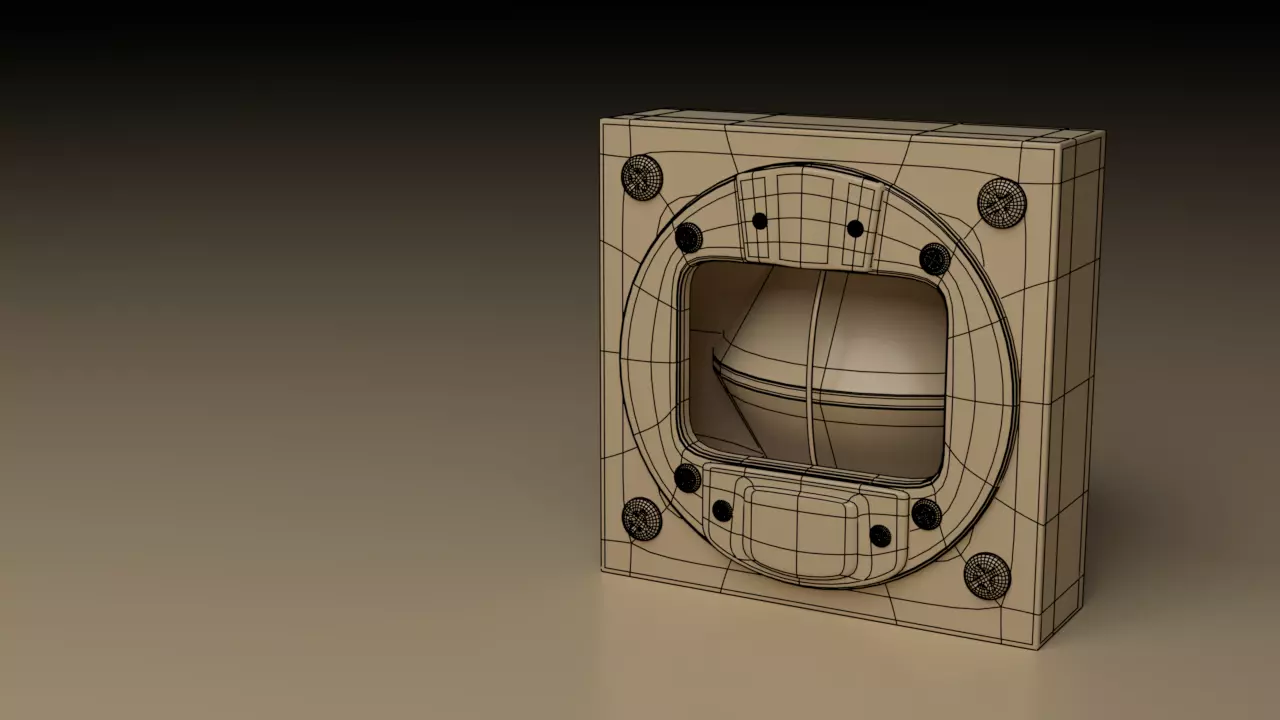 F16 - Magnetic Compass 3D model_0