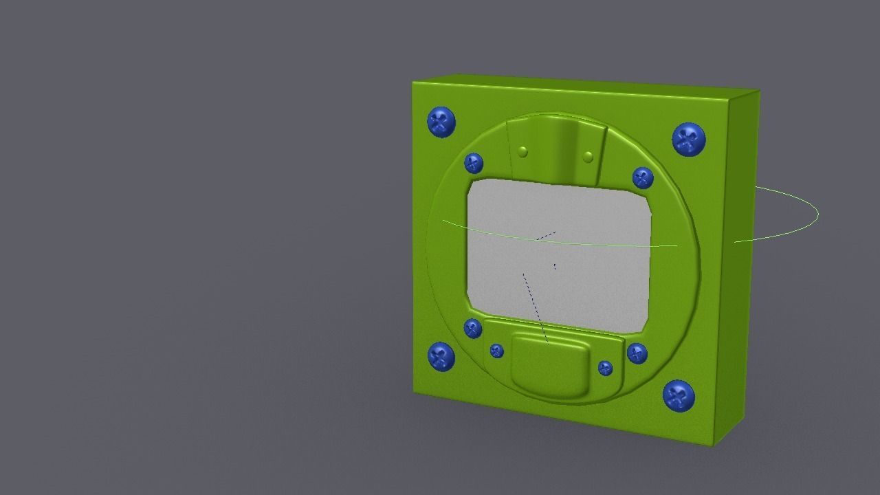 F16 - Magnetic Compass 3D model_2
