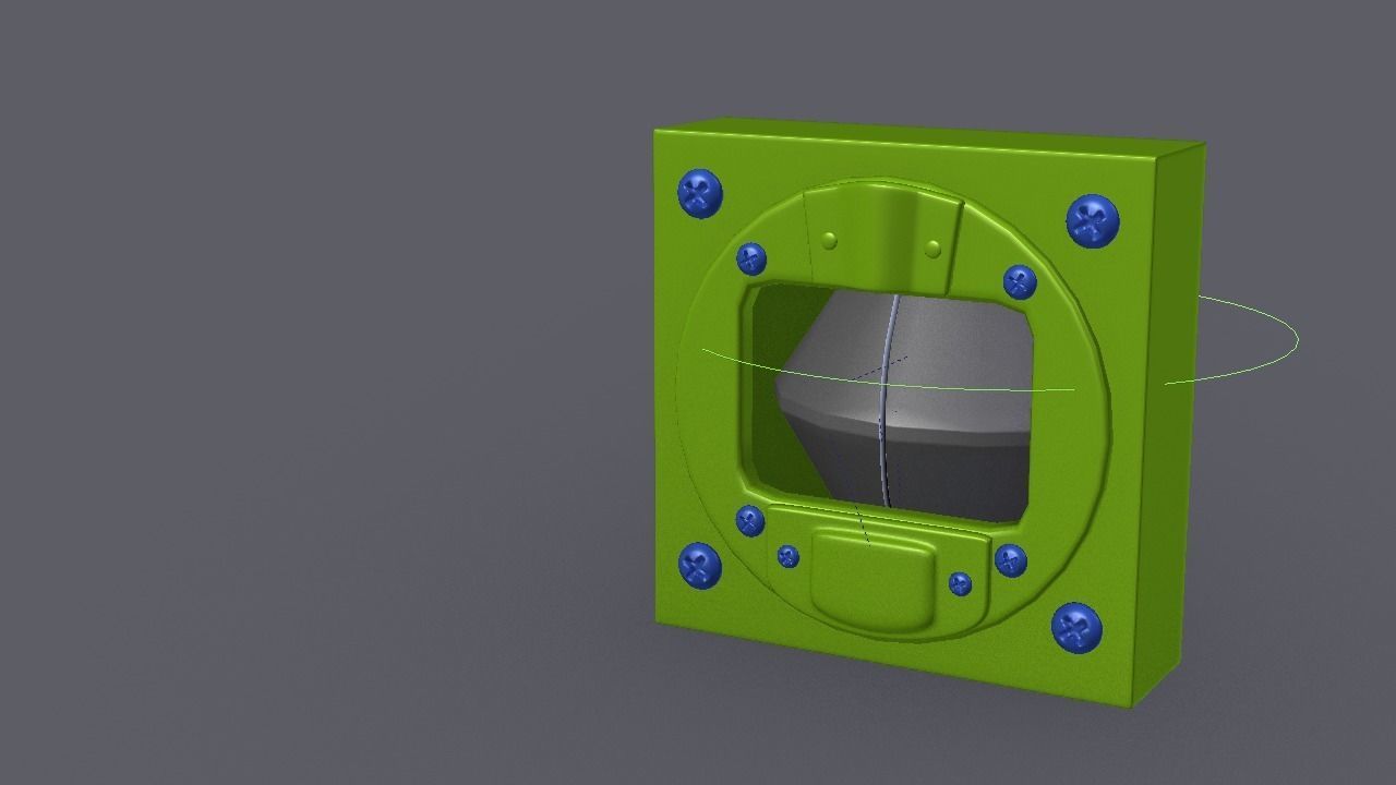 F16 - Magnetic Compass 3D model_3