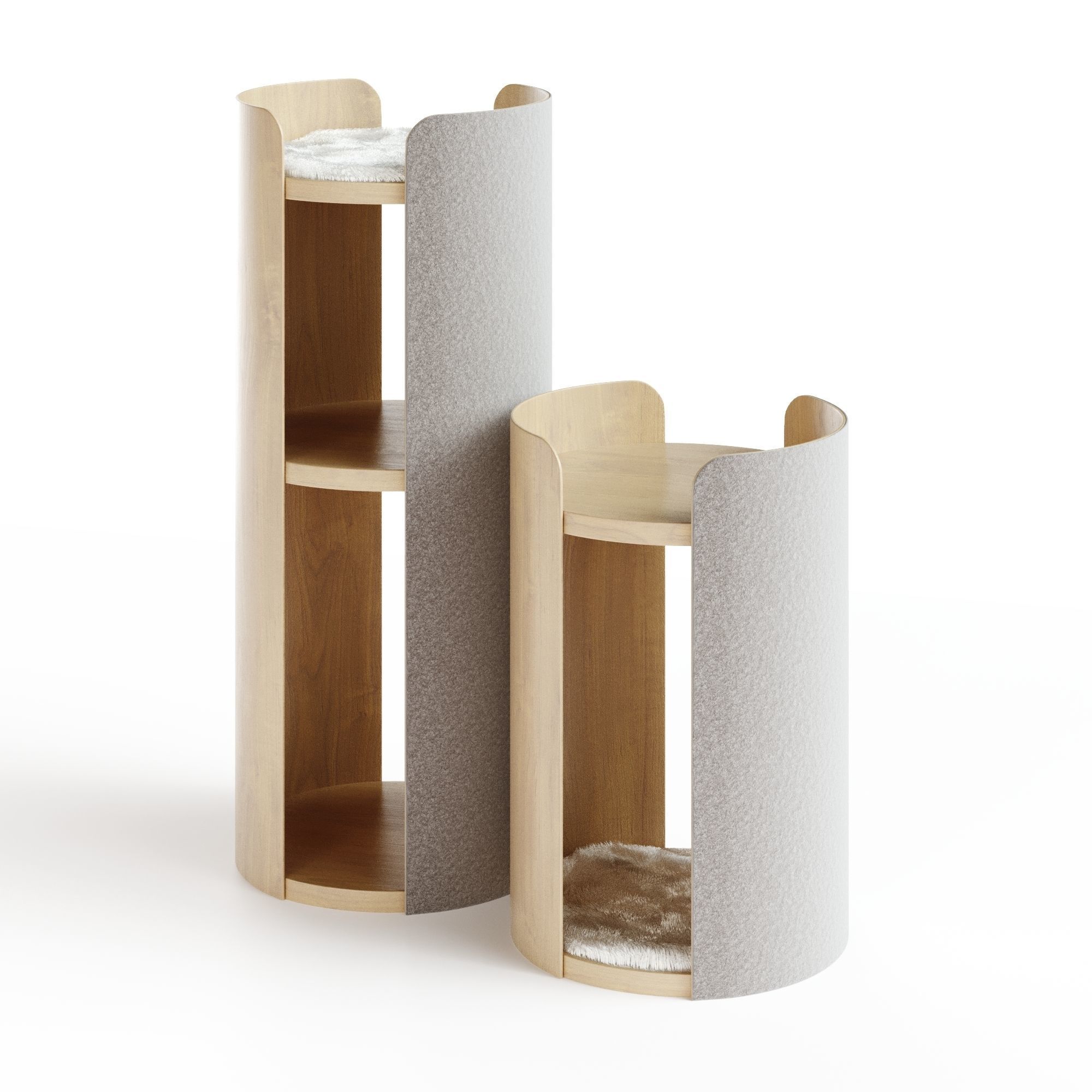 MODERN LARGE CAT SCRATCHING TOWER TORRE 3D model_0