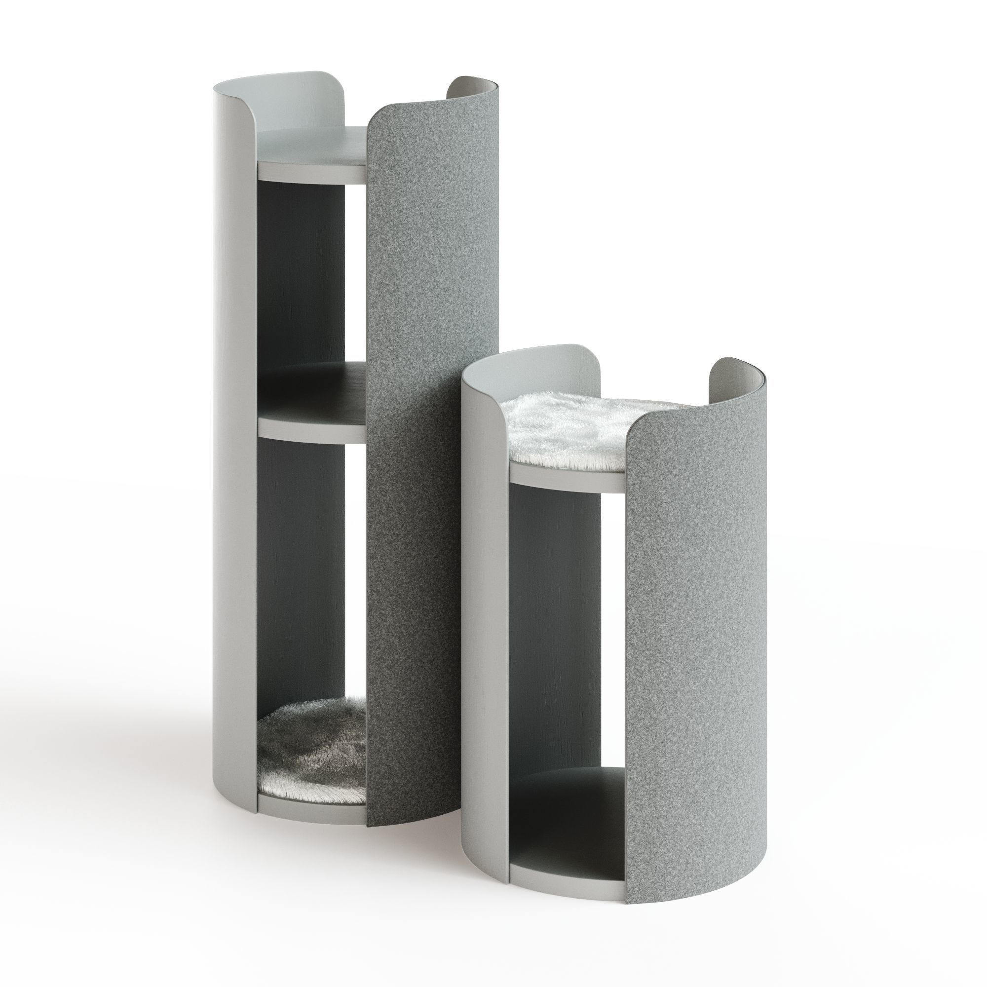 MODERN LARGE CAT SCRATCHING TOWER TORRE 3D model_4