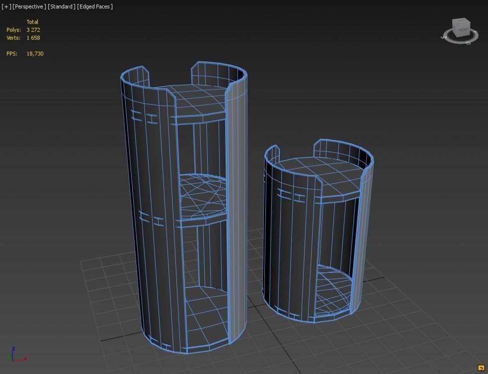 MODERN LARGE CAT SCRATCHING TOWER TORRE 3D model_7