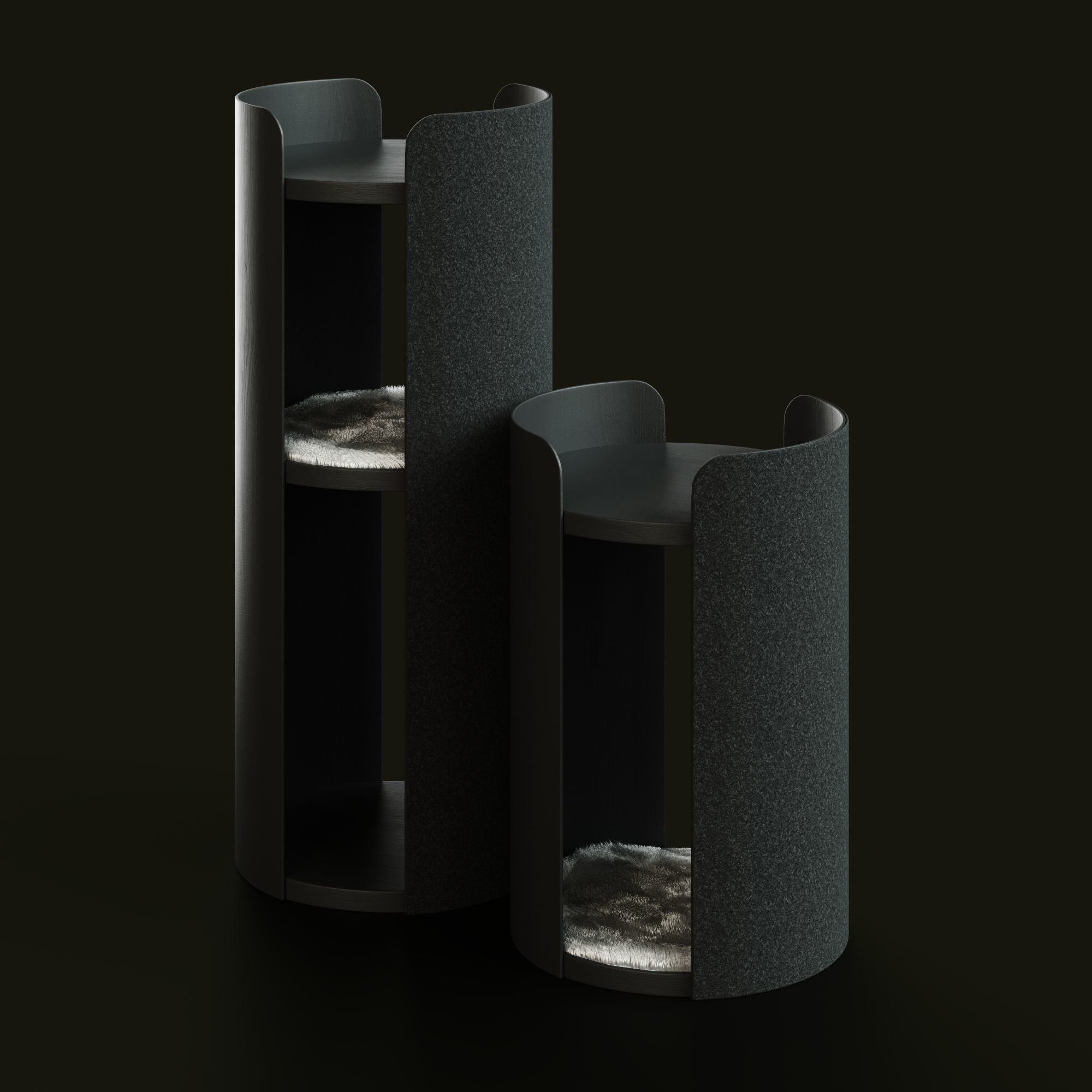 MODERN LARGE CAT SCRATCHING TOWER TORRE 3D model_1