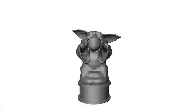 Baby Yoda using a cup 3D print model