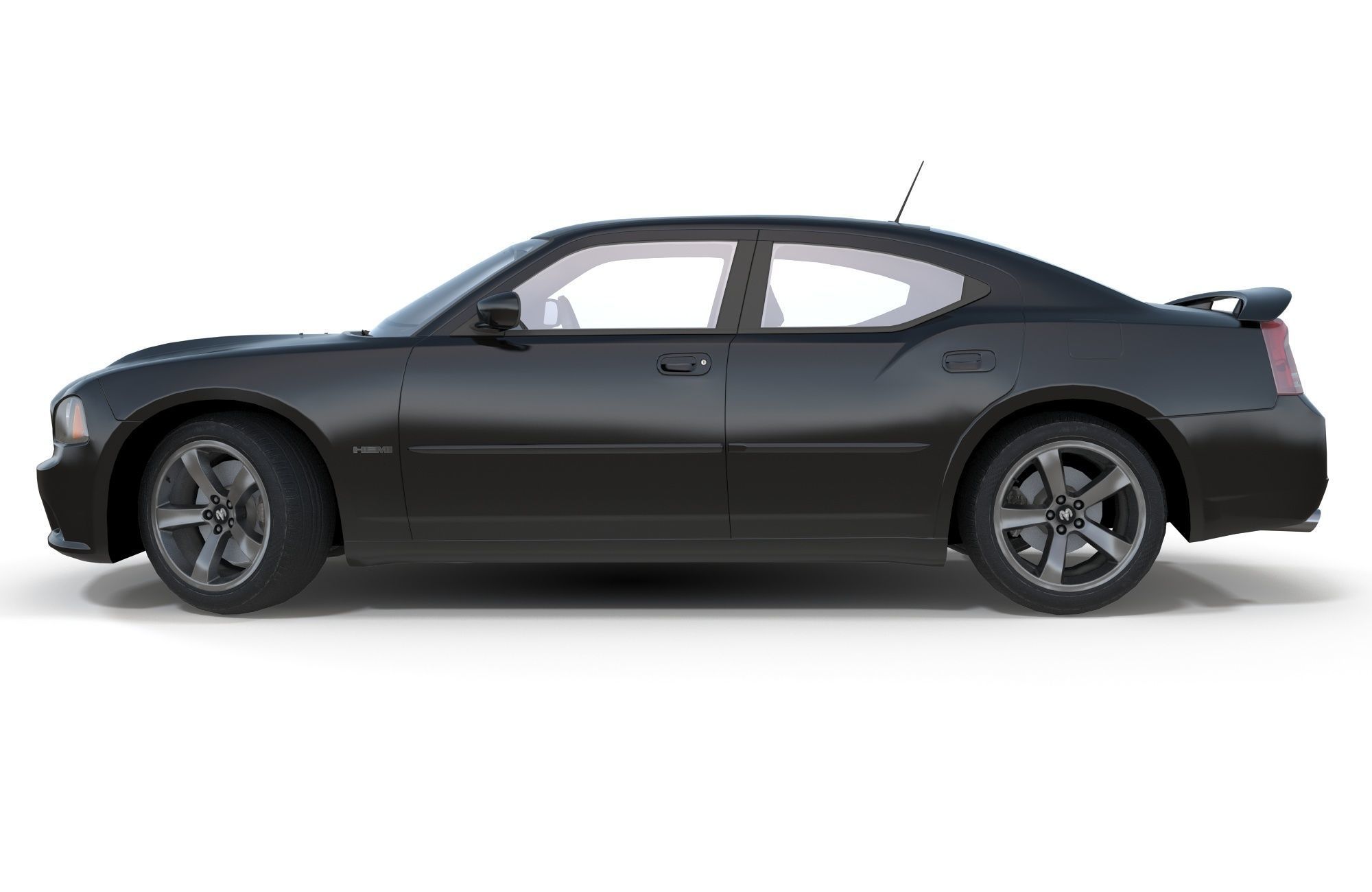 Dodge Charger 2006 STR8 Low-poly 3D model_6