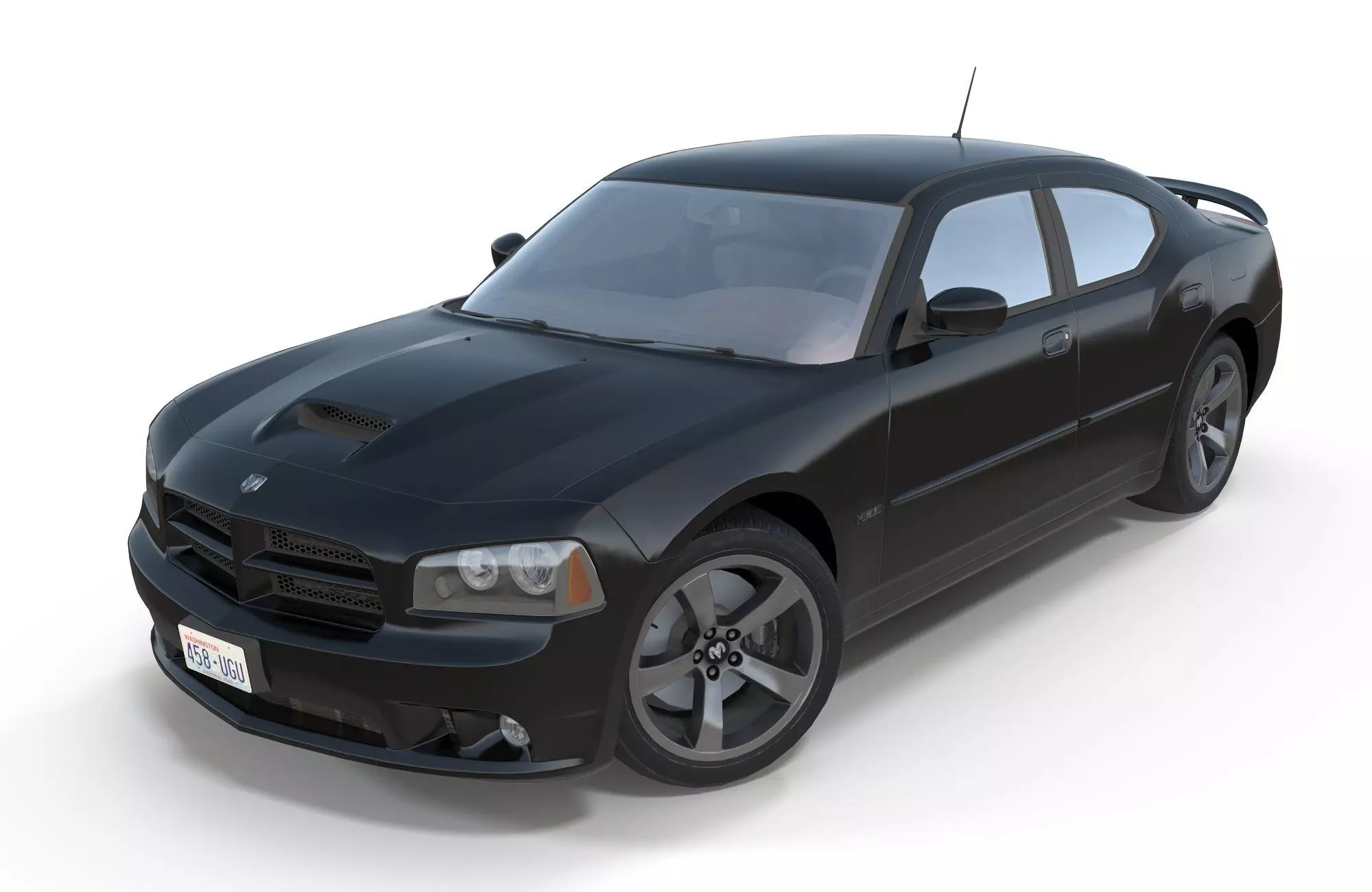 Dodge Charger 2006 STR8 Low-poly 3D model_0