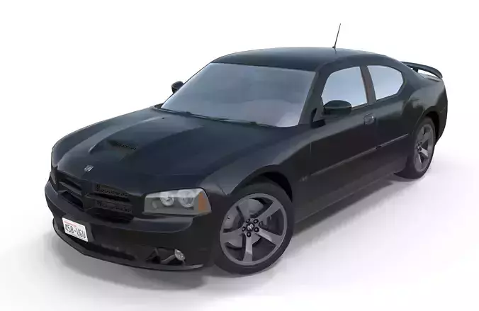 Dodge Charger 2006 STR8 Low-poly 3D model