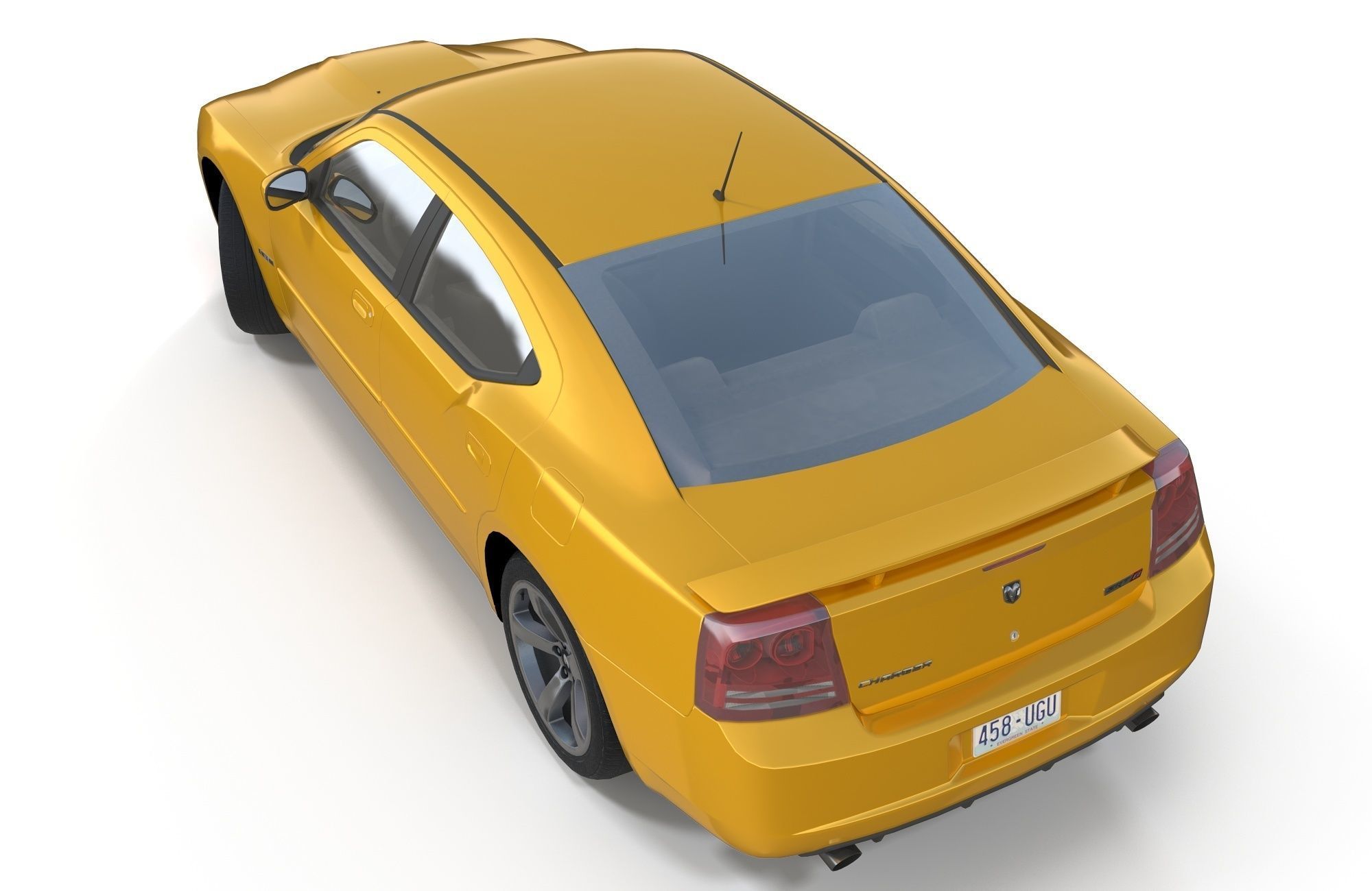 Dodge Charger 2006 STR8 Low-poly 3D model_10