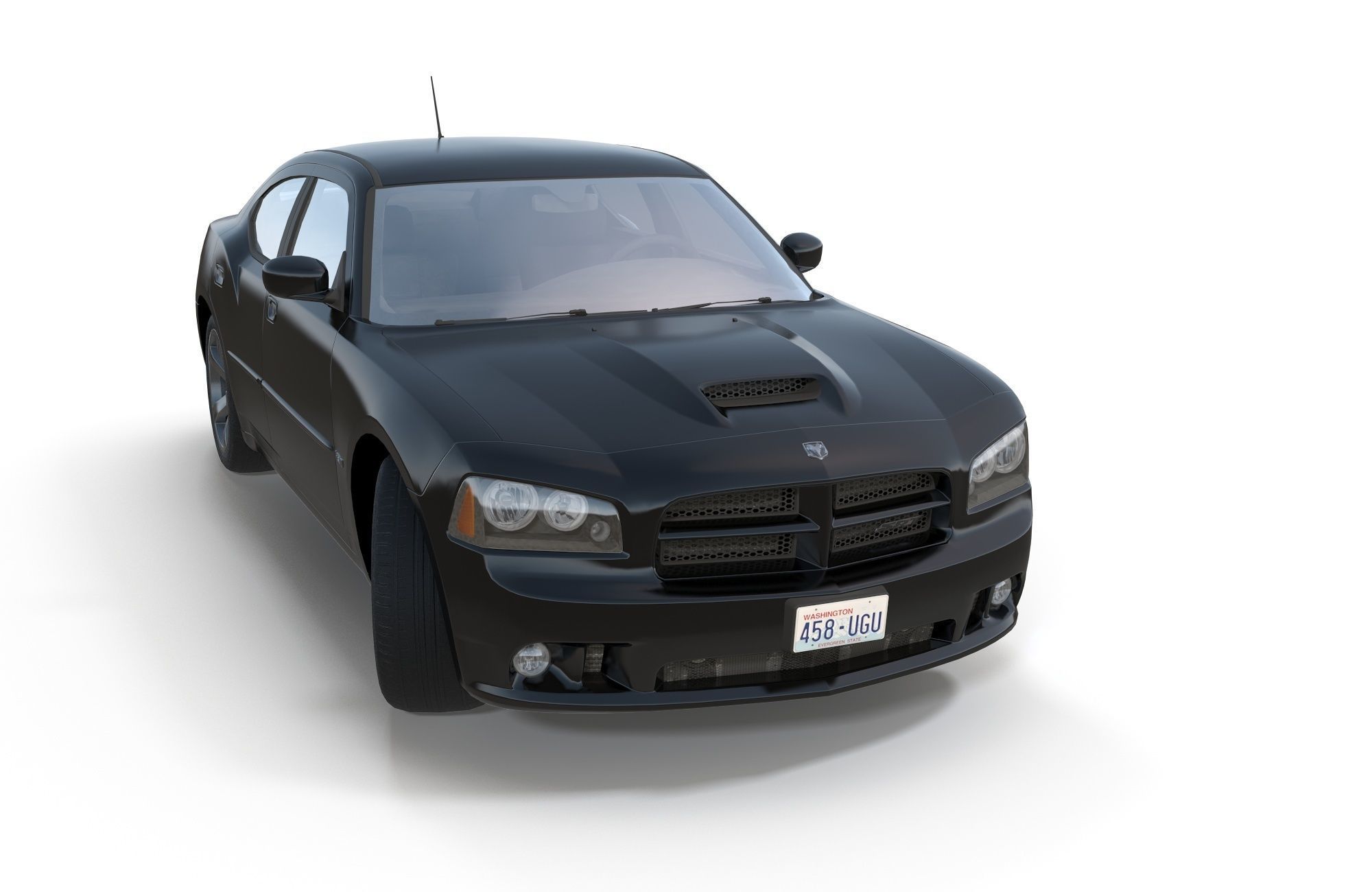 Dodge Charger 2006 STR8 Low-poly 3D model_8