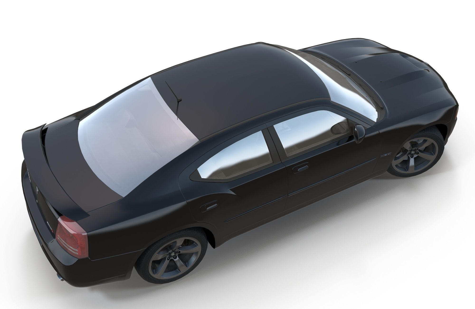 Dodge Charger 2006 STR8 Low-poly 3D model_5