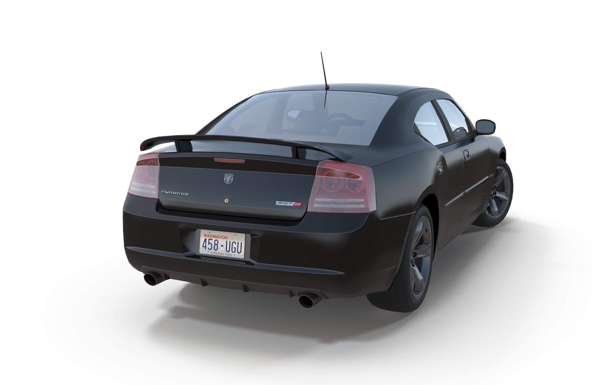 Dodge Charger 2006 STR8 Low-poly 3D model_7