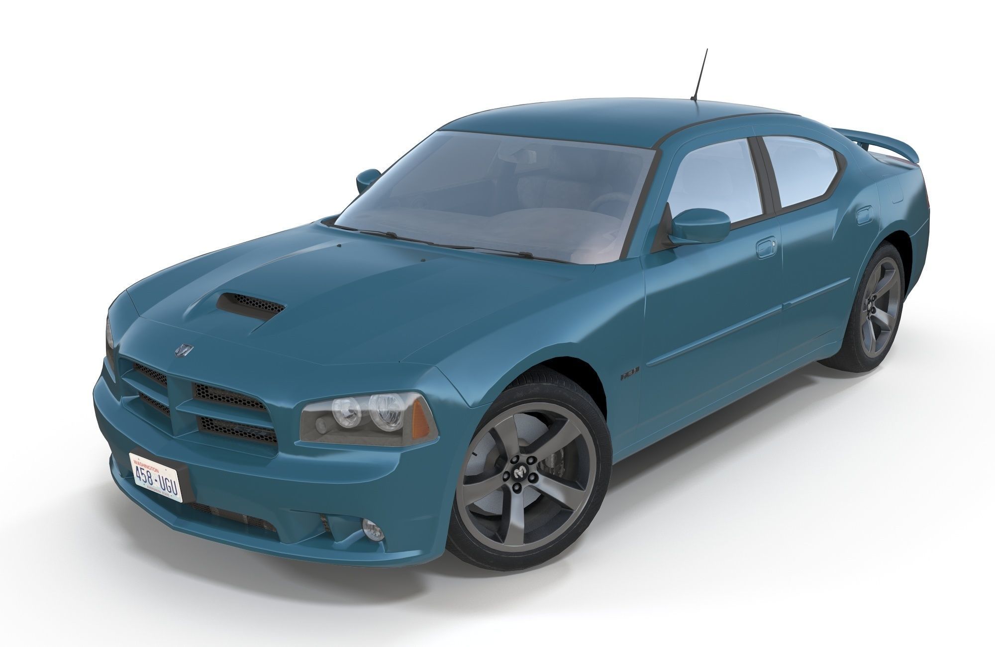 Dodge Charger 2006 STR8 Low-poly 3D model_1