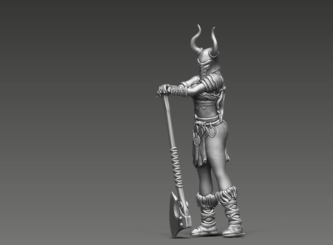 barbarian - Irmine Version 2 - 35mm scale 3D print model_6
