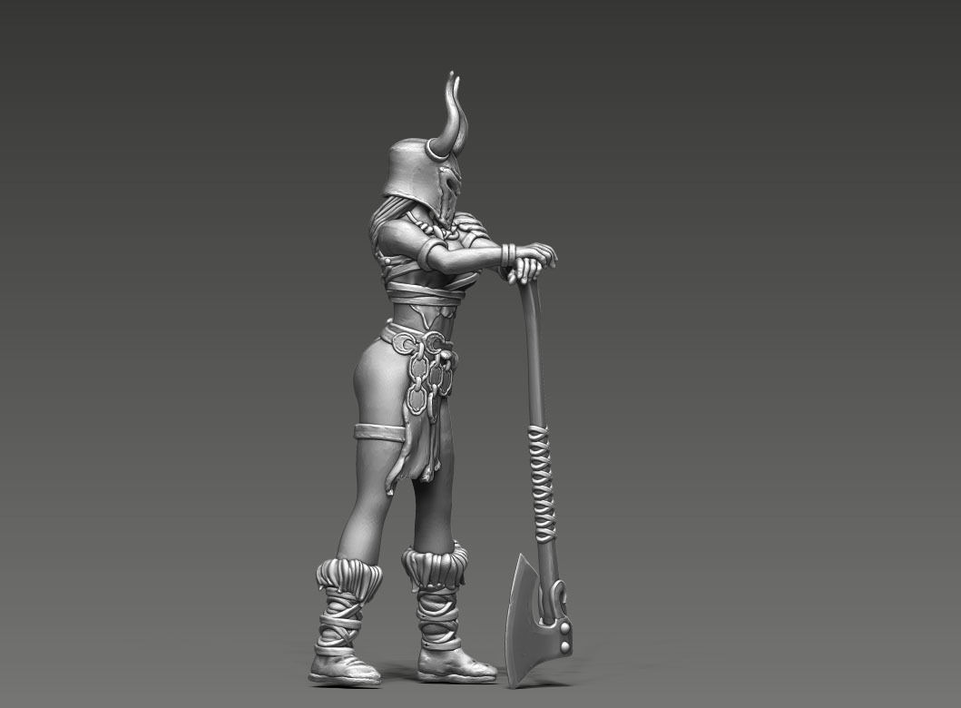 barbarian - Irmine Version 2 - 35mm scale 3D print model_2
