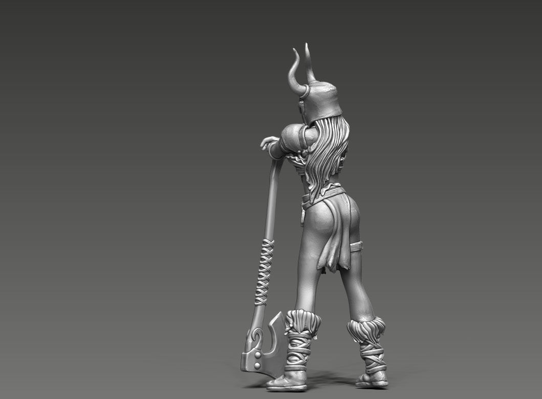 barbarian - Irmine Version 2 - 35mm scale 3D print model_5