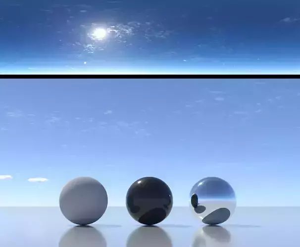 Skydome HDR - Sunny Noon Stratus Clouds Sky - 1