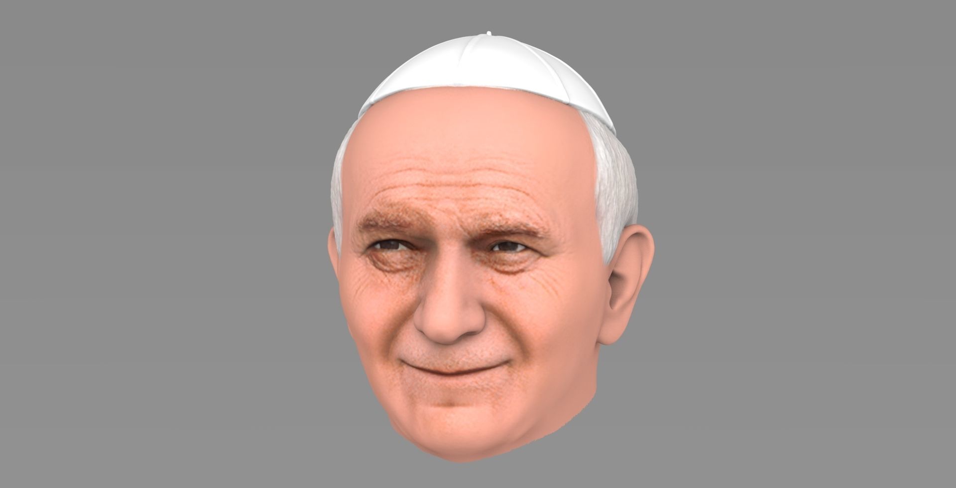 Pope John Paul II 3D model_1