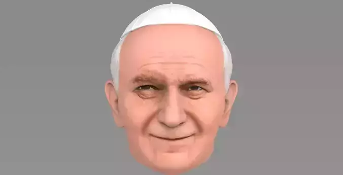 Pope John Paul II 3D model
