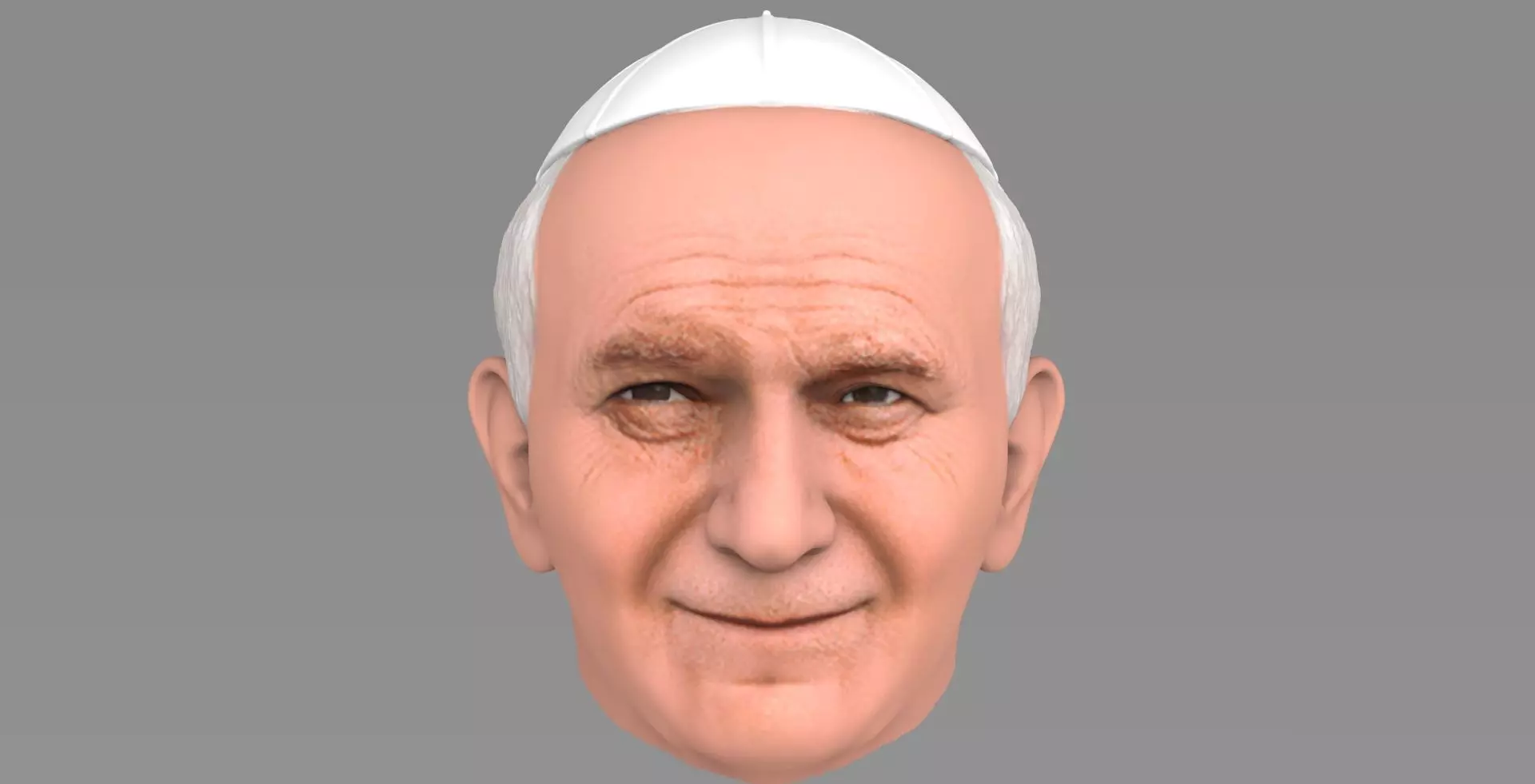 Pope John Paul II 3D model_0