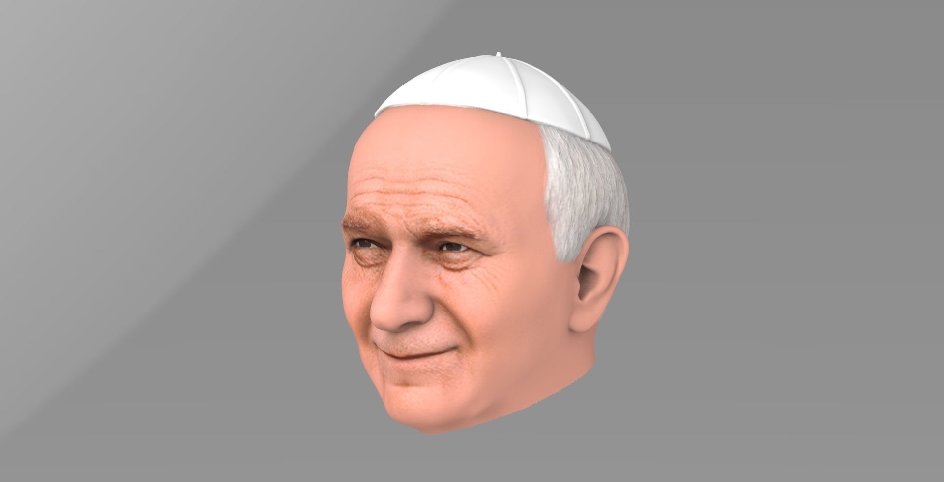Pope John Paul II 3D model_2