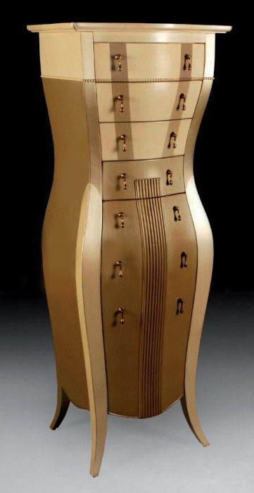 Cnc model art deco chest of drawers Low-poly 3D model_1