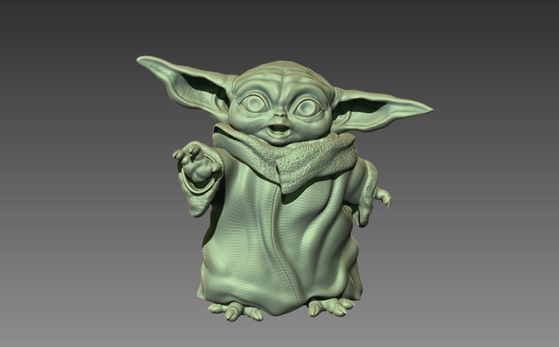 baby yoda obj for 3d printing CGTrader