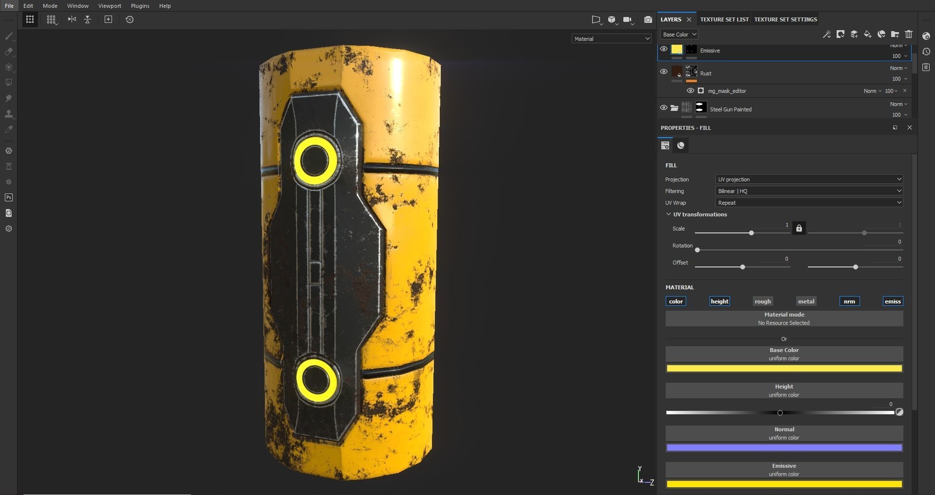 Energy Container Low-poly 3D model_9