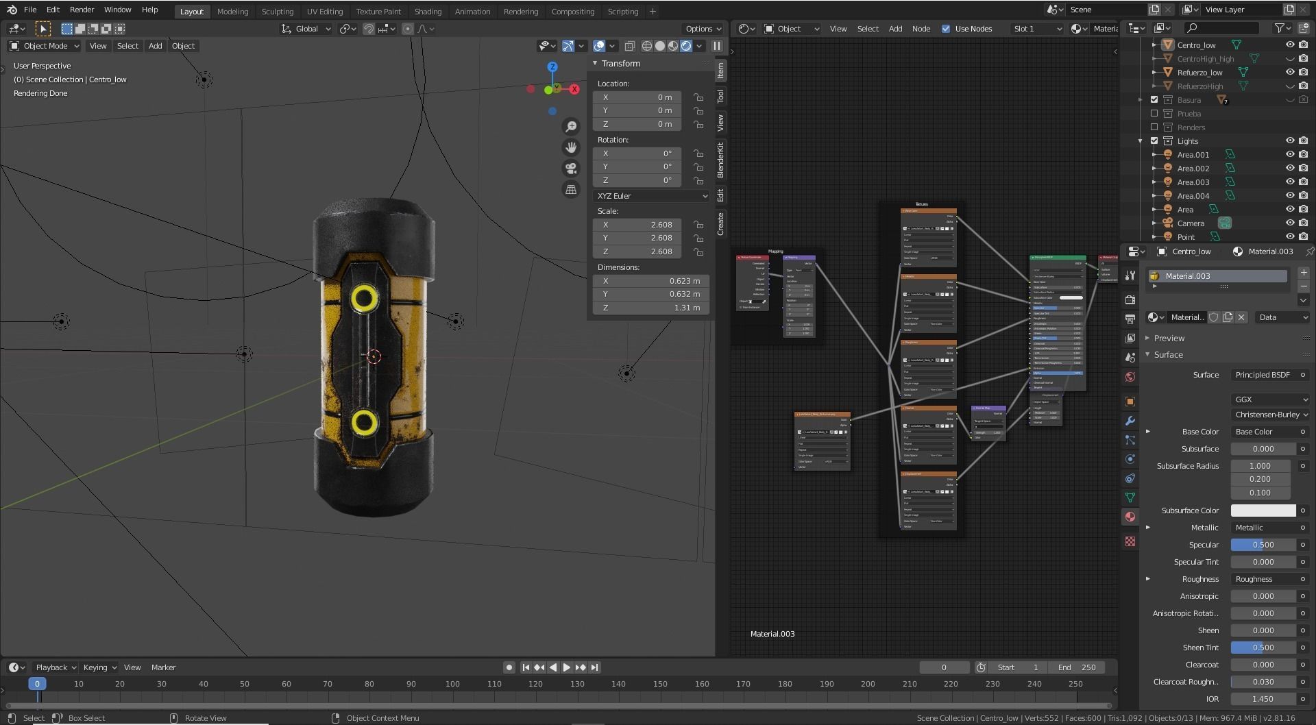 Energy Container Low-poly 3D model_8