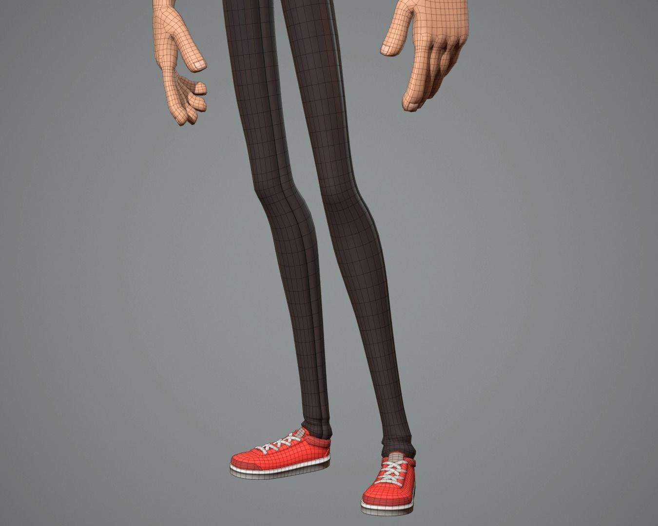 Male cartoon character Luke 3D model_8