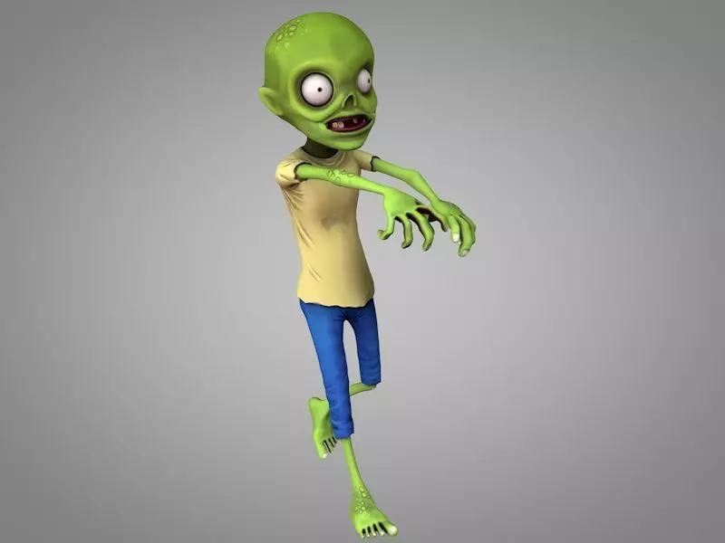 Zombie cartoon 3D model