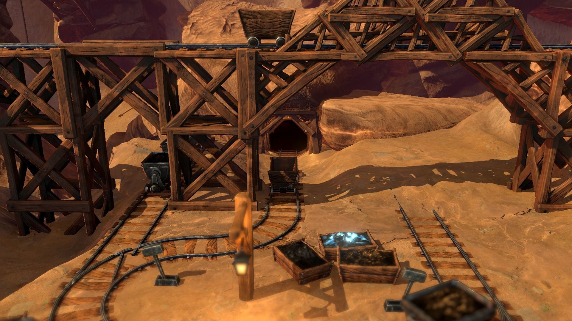 Canyon Mining Environment Pack Low-poly 3D model_9