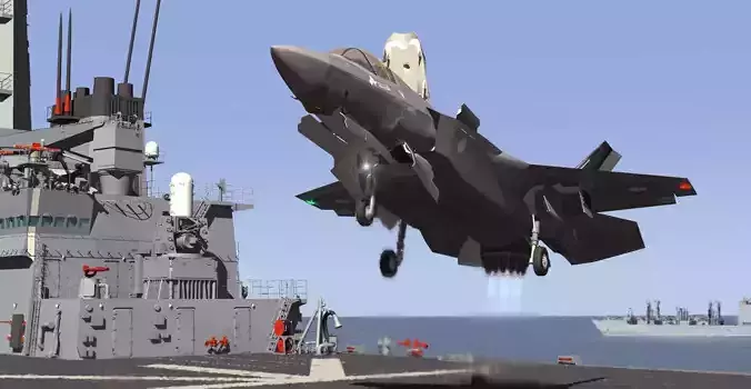 JMSDF F-35B Lightning II 3D model