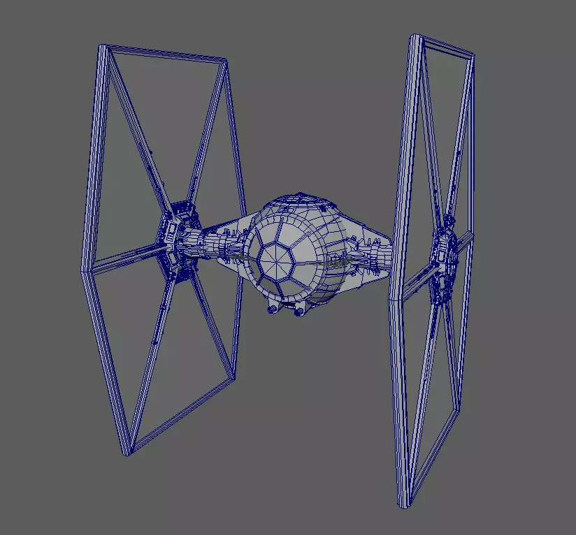 TIE fighter 3D print model_0