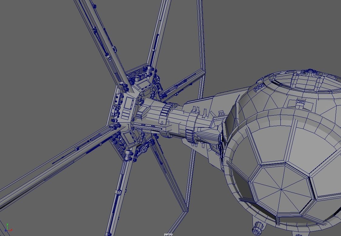 TIE fighter 3D print model_1