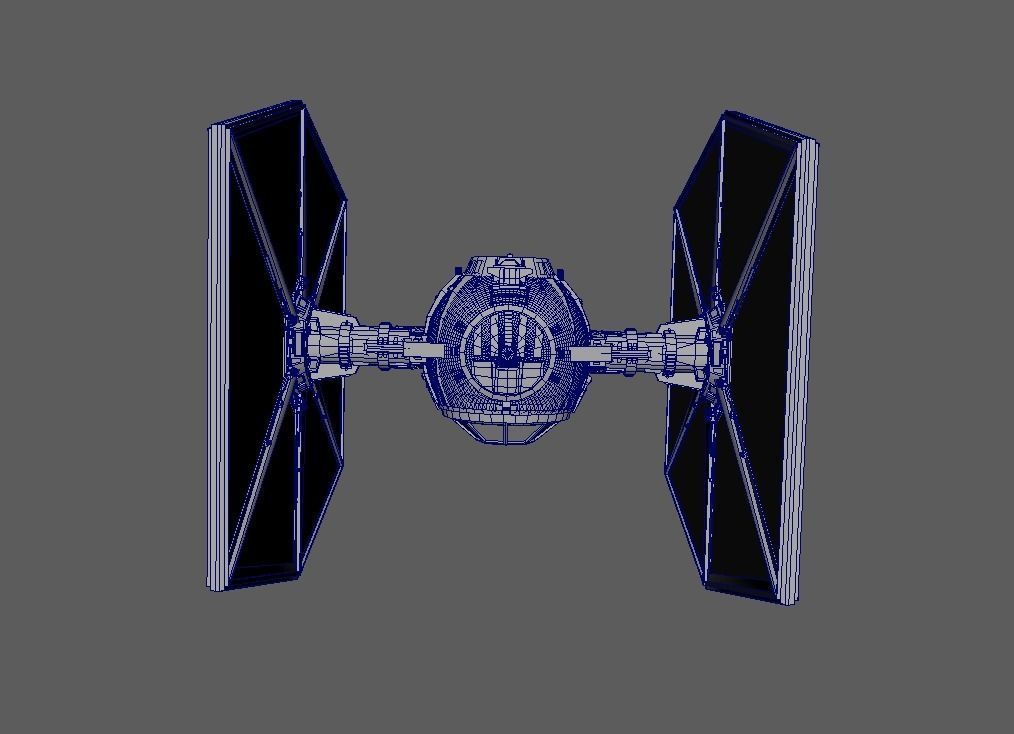 TIE fighter 3D print model_7