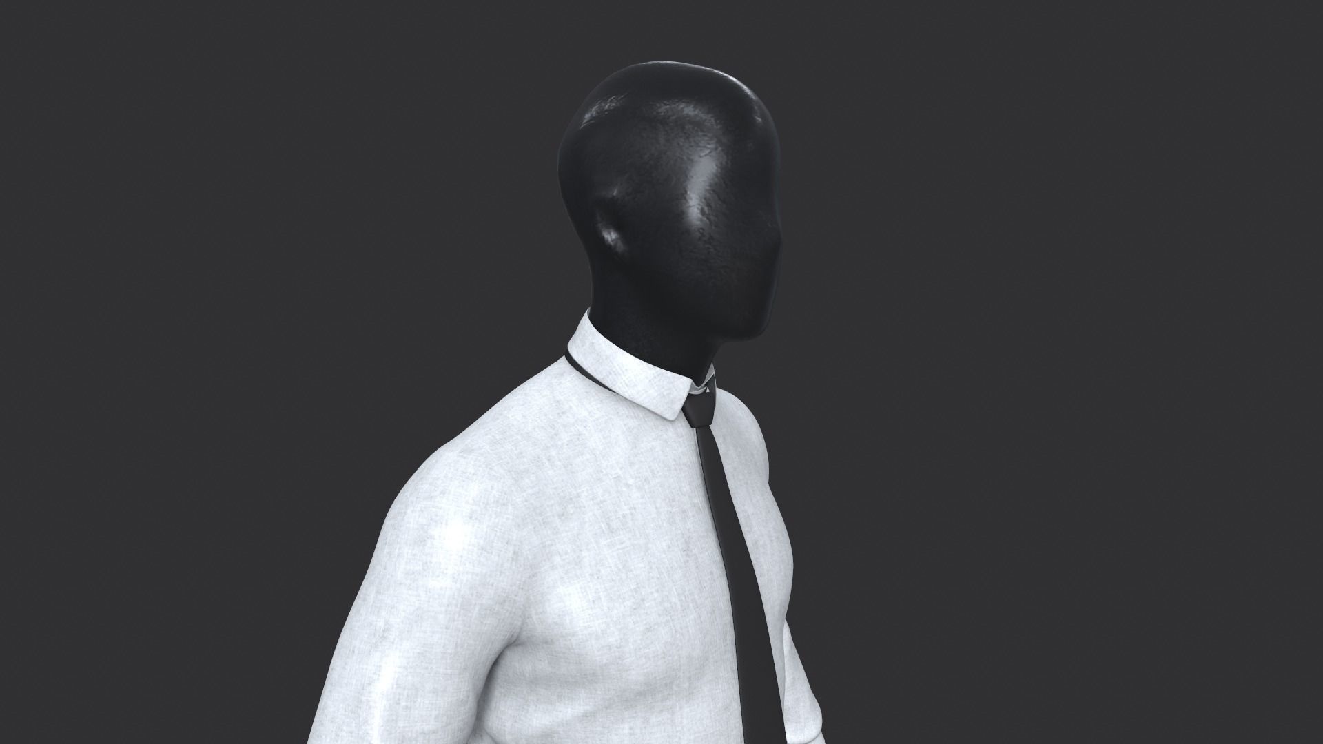 Suit 3D Model man in shirt and tie 3D model_11