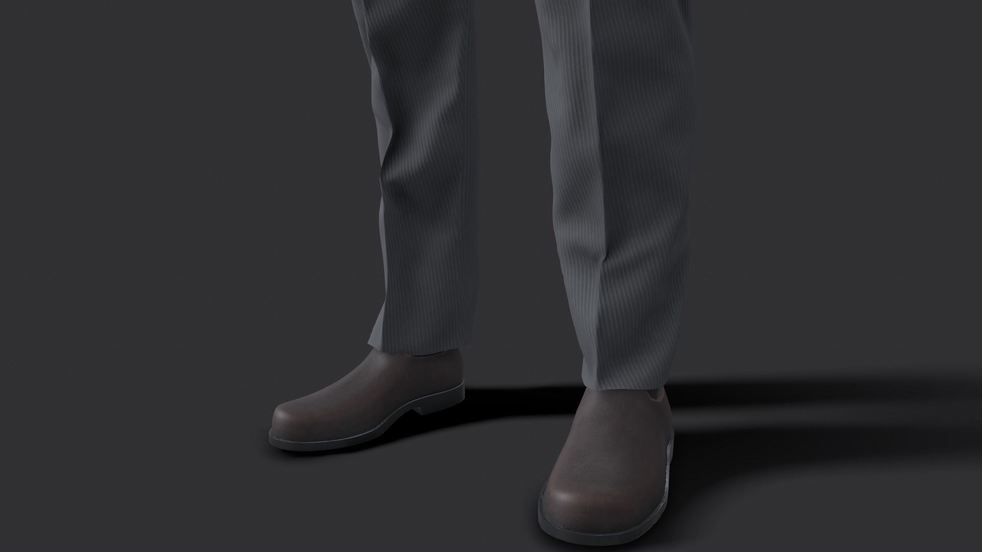 Suit 3D Model man in shirt and tie 3D model_23