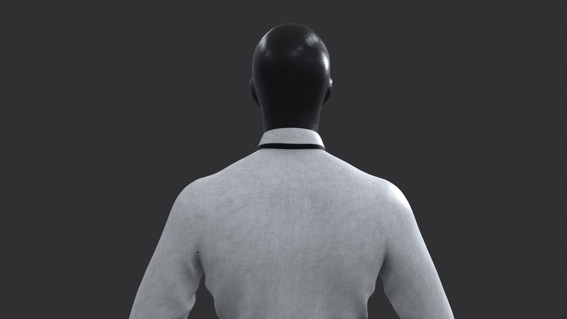 Suit 3D Model man in shirt and tie 3D model_14