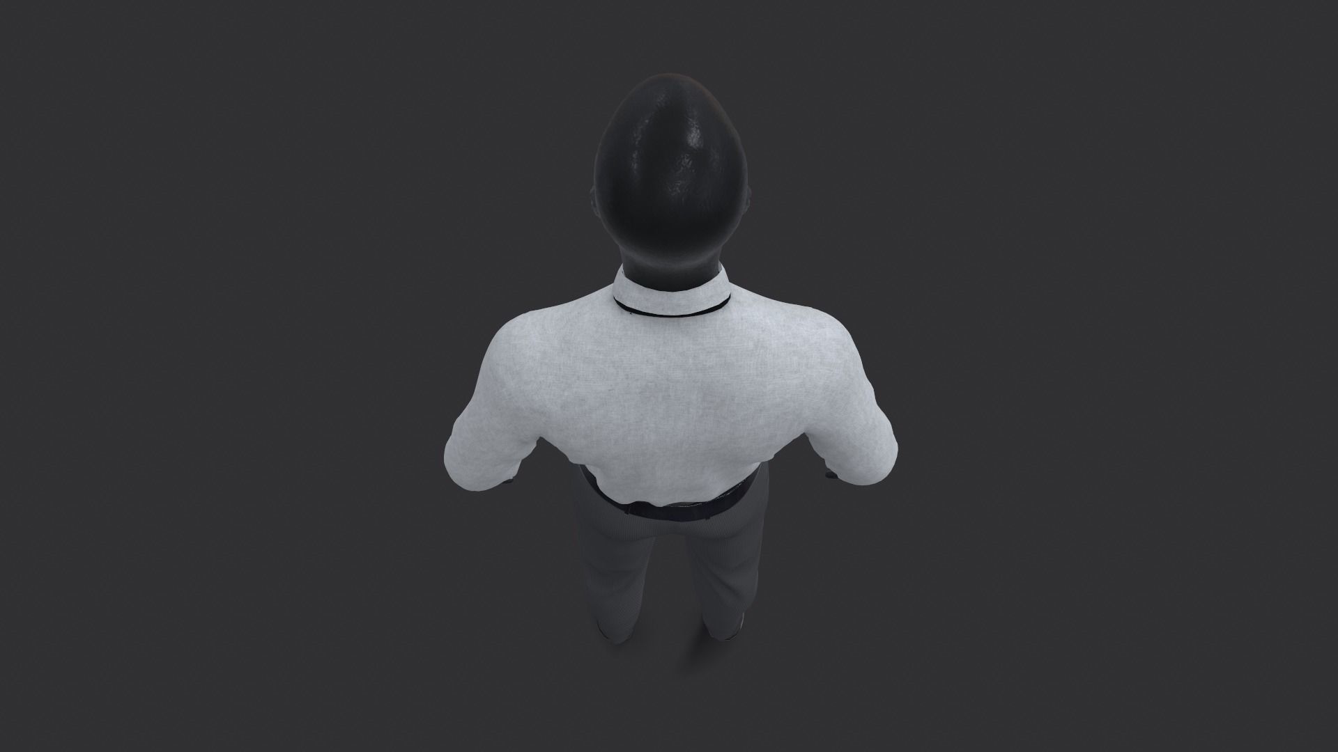 Suit 3D Model man in shirt and tie 3D model_5