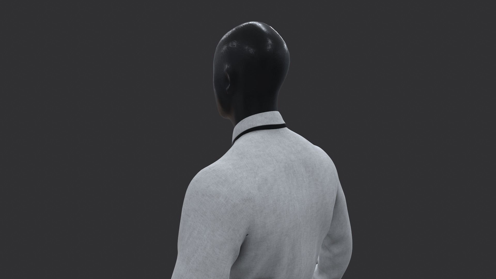 Suit 3D Model man in shirt and tie 3D model_13
