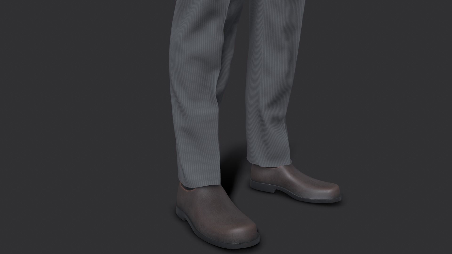 Suit 3D Model man in shirt and tie 3D model_22